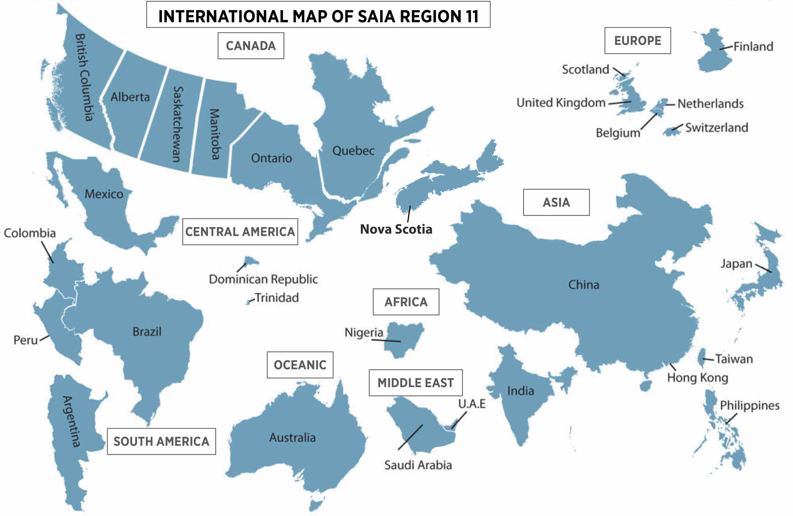 Global Regions SAIA Region 11